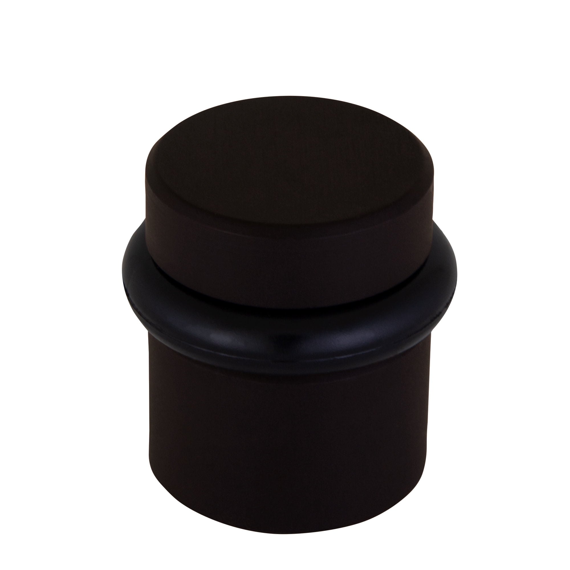 Design House 2-Pack Modern Cylindrical Floor Mounted Door Stops with Rubber Bumper, Oil Rubbed Bronze