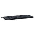 thumbnail image 3 of vidaXL Indoor/Outdoor Bench Cushions 2 pcs, Water-Repellent, Black Check Pattern 47.2"x19.7"x2.8", 3 of 6