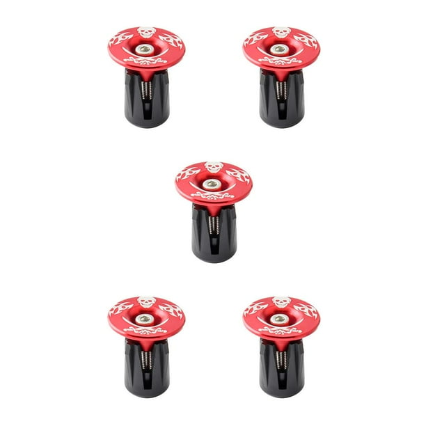 Soidarity 1 par de tapas de manillar de aleación de aluminio para bicicleta de repuesto para reemplazar rojo Rot 5piezas Soidarity CBP227549