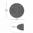 thumbnail image 4 of TierraVerde 4 Pack 18" x 18" Pendant Round Decorative Outdoor Stepping Stones, Grey, 4 of 6