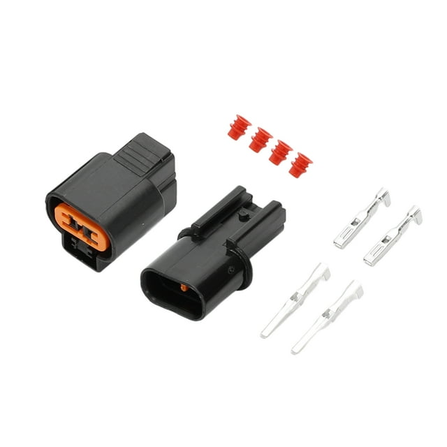 Conector de sensor ABS de 2 pines, enchufe macho hembra, conector de terminal de cable impermeable para Mitsubishi 1 juego