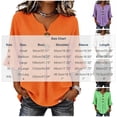 thumbnail image 3 of Women's 3/4 Sleeve V-Neck Plus Size Casual Fashion Blouse Loose Comfortable Top, 3 of 5