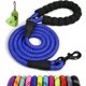 thumbnail image 1 of Chenchen Rope Dog Leash 6 FT with Comfortable Padded Handle, Highly Reflective Threads Leash and Anti-Tangle Clip for Walking Small Dogs, 3/8 inch, Navyblue, 1 of 1