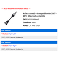 thumbnail image 2 of Axle Assembly - Compatible with 2007 - 2013 Chevy Avalanche 2008 2009 2010 2011 2012, 2 of 2