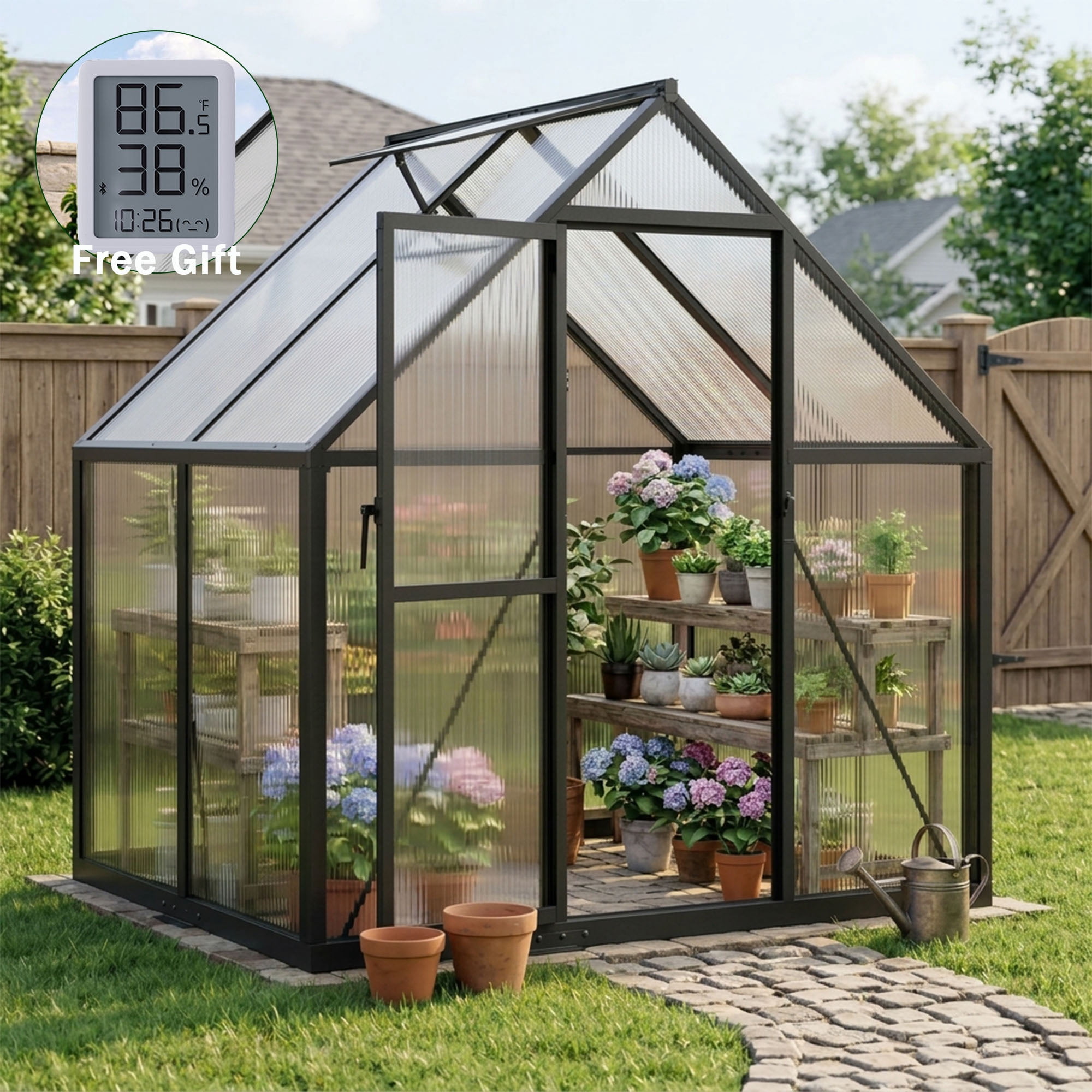 Wukhg 6-Foot by 4-Foot Outdoor Greenhouse