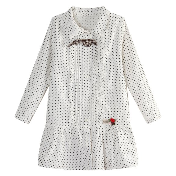 Richie House Girls' Polka Dot Print Blouse RH1216