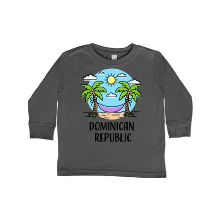 

Inktastic Summer Vacatoion in The Dominican Republic Gift Toddler Boy or Toddler Girl Long Sleeve T-Shirt