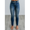 thumbnail image 3 of Women's Scout High Rise Skinny Jeans, Dark Wash, Sizes 0 to 4XL, 3 of 5