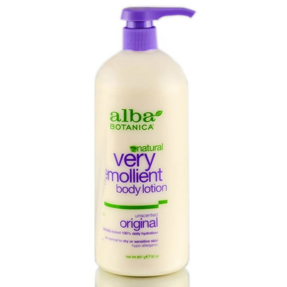 Loción Corporal Muy Emoliente sin Perfume de Alba Botanica para Unisex - Loción de 32 oz
