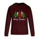 thumbnail image 3 of Sudadera con capucha para hombre, informal, con estampado navideño, de manga larga, tipo blusa, 3 of 5