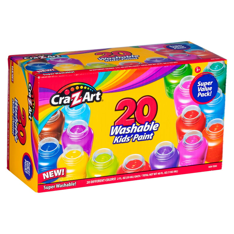  ColorCrayz Paint Set for Kids - 27 Piece Art Kit for Girls &  Boys Ages 4-10 - Non-Toxic Washable Painting Supplies with Canvases,  Brushes Easel Smock & More - Fun 