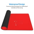 thumbnail image 3 of Naloa Red Gaming Mouse Pad Large Mouse Mat Long Extended Desk Pad Non-Slip Rubber Mice Pads Stitched Edges Thin Pad (16x29.5 Inch), 3 of 8