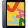 Restored Apple iPad 10.2in 7th Gen Wi-Fi Only 32GB Space Gray, Bundle: Case, Screen Protector, Fast Charger, Bluetooth Airbuds (Refurbished)