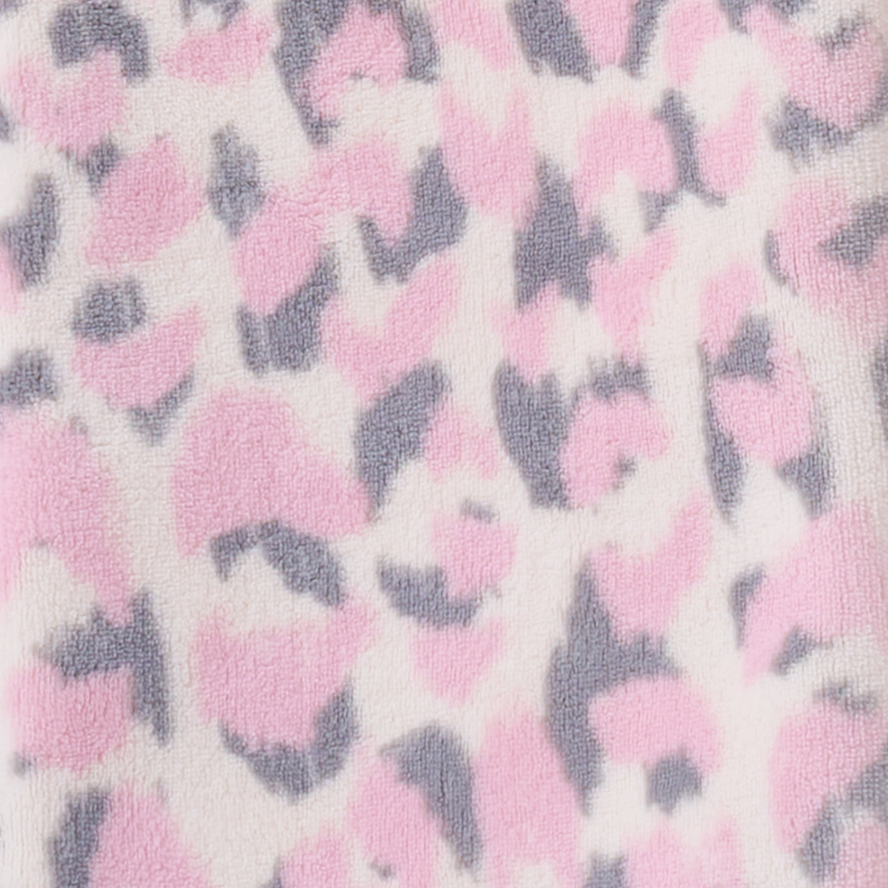 Paris Hilton Plush Throw Blanket, Reversible Fleece, 60" x 70", Pink Leopard
