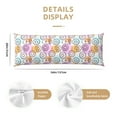 thumbnail image 3 of Disketp Donuts and Coffee Print Body Pillow Cover - Super Soft 20x54 Body Pillow Case,Long Side Hidden Zipper, 3 of 8
