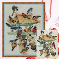 thumbnail image 1 of Kit Arte Casa Bsvklp Pájaros DIY 2 Hebras Contadas 14 Quilates Bordado Punto Cruz, 1 of 9