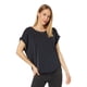 thumbnail image 1 of Camiseta Lucky Brand Sandwash Dolman para Mujeres - Negra, 1 of 3