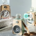thumbnail image 4 of 900mAh Misting Fan Retro Adjustable 3-speed USB Rechargeable Mini Fan for Outdoor, 4 of 10