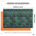 thumbnail image 6 of Yayeee Doormat for Inside 20"x32" Absorbent Low-Profile Washable Non-Slip Rubber Backed Entryway Rug, Green Art Abstract Pattern, 6 of 7