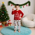 thumbnail image 2 of KHONTS Family Christmas Pajamas Matching Sets Long Sleeve Top and Pants Festive Xmas Outfits Soft Sleepwear with Pets Kids 120, 2 of 4