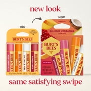 Burt's Bees 100% Natural Origin Moisturizing Lip Balm with Beeswax, Superfruit, 4 Tubes