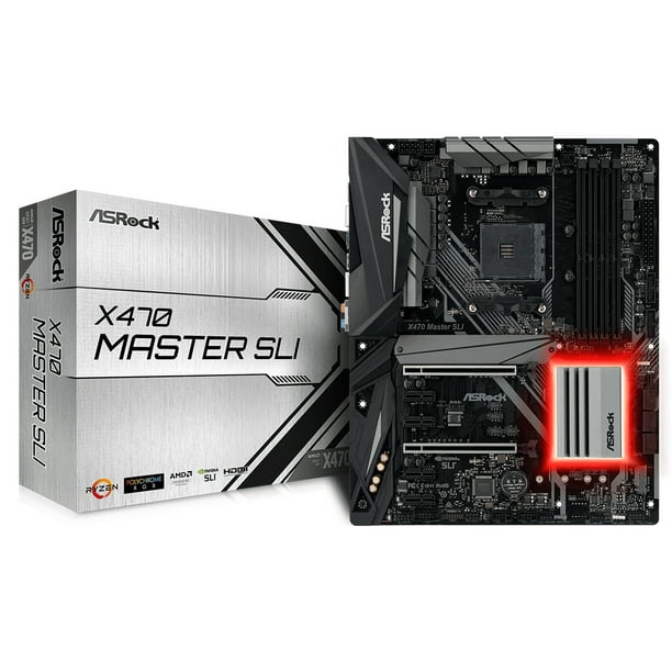 Asrock Master AMD X470 ATX DDR4-SDRAM Motherboard - Walmart.com