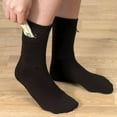 thumbnail image 2 of Men’s Black Dress Socks w/ Hidden Zipper Pocket – 2 Pairs, Size 7-12, 2 of 6