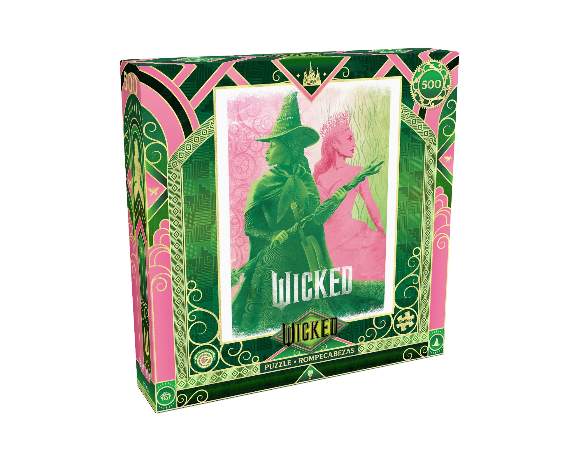 Buffalo Games Entertainment Pink Se Marie Bien avec le Vert (Wicked) Puzzle de 500 Pièces Interconnectées pour Adultes de 14 Ans et Plus
