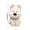 White, variant on OCCOA Adorable Sitting West Highland Terrier Plush Toy 9.8in, Cute Dog Stuffed Animal with Removable Scarf, Soft Plush Gift for Kids Lovers, Brown