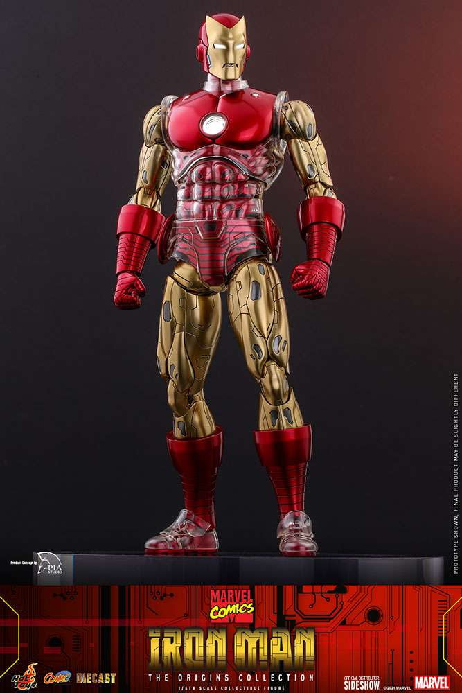 Marvel Movie Masterpiece Diecast Iron Man Origin Collectible Figure (Regular Version)