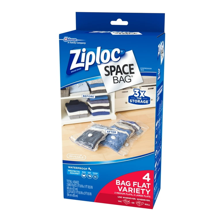 Ziploc Space Bag Vacuum Seal Variety Combo Storage Bag (6 Count