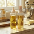 thumbnail image 4 of Cook With Color 2-Piece Sauce Bottle Set, Squeeze Dispenser with Silicone Basting Brush, Taupe, 4 of 5