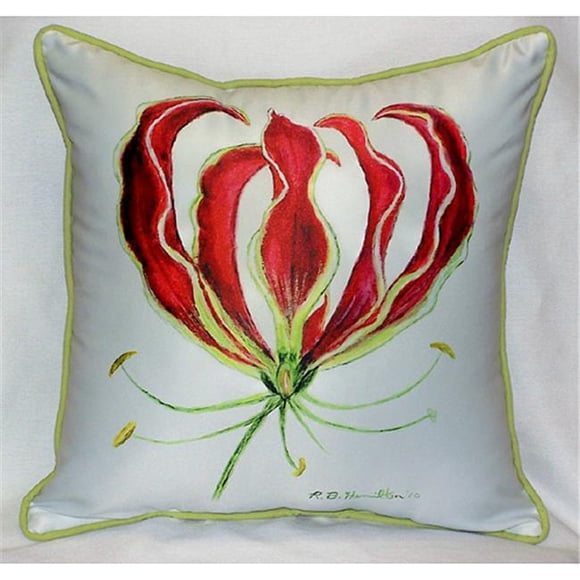Coussin Art Seulement Lys Rouge 18 Pieds'x18 Pieds'