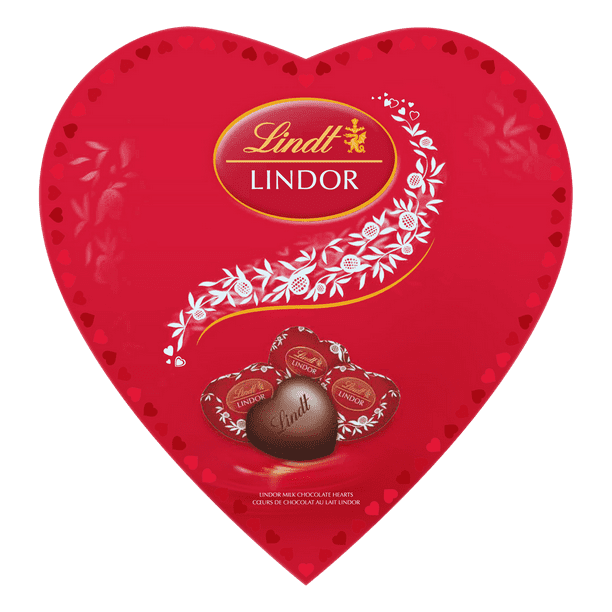 Cœurs LINDOR AMOUR en chocolat au lait de Lindt – Boîte (202 g)