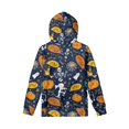 thumbnail image 2 of Suhoaziia Halloween Novelty Hoodies for Teen Pumpkin Cute Head Skeleton Spider Web Print Boys Outdoor Activities Streetwear 8-10 Year Old, 2 of 6