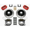 thumbnail image 5 of WILWOOD FRONT SL6R & REAR DPR 12 BIG BRAKE KIT COMBO WITH FREE PARKING BRAKE CABLE, BRAKE LINES & FLUID, DRILLED ROTORS, RED CALIPERS - For 1965-1967 MUSTANG LARGE REAR 2.36 OFFSET, 5 of 9