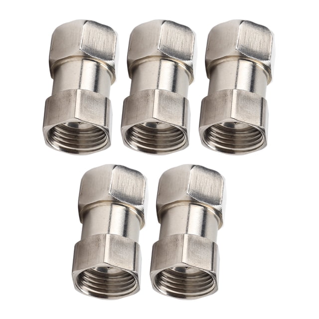 Accesorios de Plomería de Acero inoxidable, Adaptador de tubo de Hilo Femenino, Juego de 5 Uds., Calentador de Agua para ducha