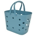 thumbnail image 2 of Sundries Snacks Basket With Handle Easy To Carry And Clean For College Dorm Bathroom Kitchen  Dark Blue, 2 of 7