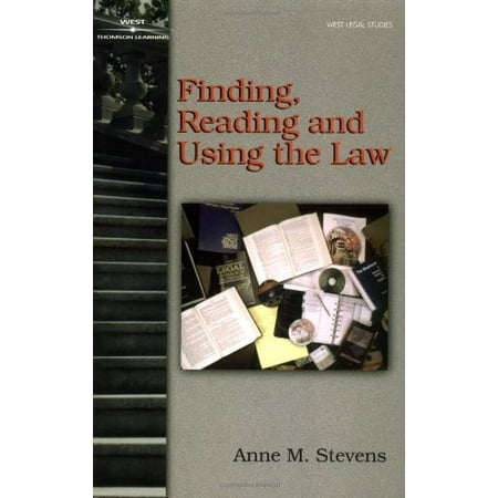 Pre-Owned Finding, Reading and Using the Law (Paperback) 0314125787 9780314125781