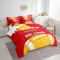 thumbnail image 3 of Erosebridal Sports City Bedding Queen Size,American Football Bed Set,Kansas Bedding Sets Queen Size For Boys Kids,Super Cozy Room Decoration Reversible,7pcs, 3 of 7
