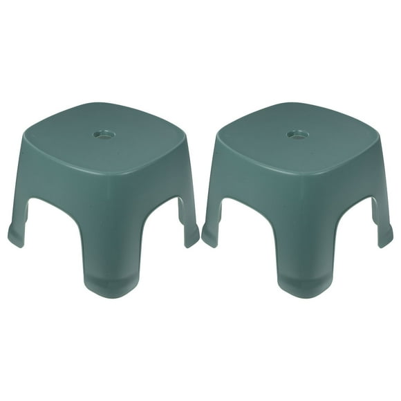 KAKOWELY 2pcs Foot Stool Plastic Step Stool Bathroom Stepping Foot Stool Toilet Step Stool,8.07"X7.68"X6.3"