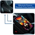 thumbnail image 5 of Cat Printed Soft Furry Car Armrest Mat 12.5x8.2 Inch Comfortable Armrest Accessory, 5 of 6