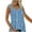 Light Blue, variant on Quinlirra tank top for women under $5 Womens Print Tank Tops V-Neck Basic Casual Flowy Summer Sleeveless T-Shirt