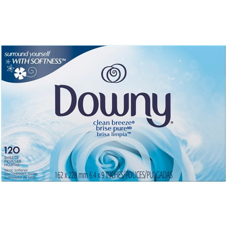 Downy Clean Breeze Fabric Softener Dryer Sheets, 120 count