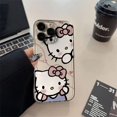 thumbnail image 3 of Sanrio Hello Kitty KT Funda con lazo para Samsung Galaxy A34 5G A55 A35 S24 Ultra S22 Note 20 A54 A13 Funda de silicona, 3 of 5
