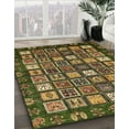 thumbnail image 3 of Ahgly Company Machine Washable Indoor Rectangle Abstract Brass Green Area Rugs, 8' x 12', 3 of 7