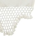 thumbnail image 3 of Fennco Styles Handmade Braided Tassels Cotton Table Runner 16"W x 72"L - White Table Cover for Home, Dining Table, Banquet, Wedding and Special Occasion, 3 of 4