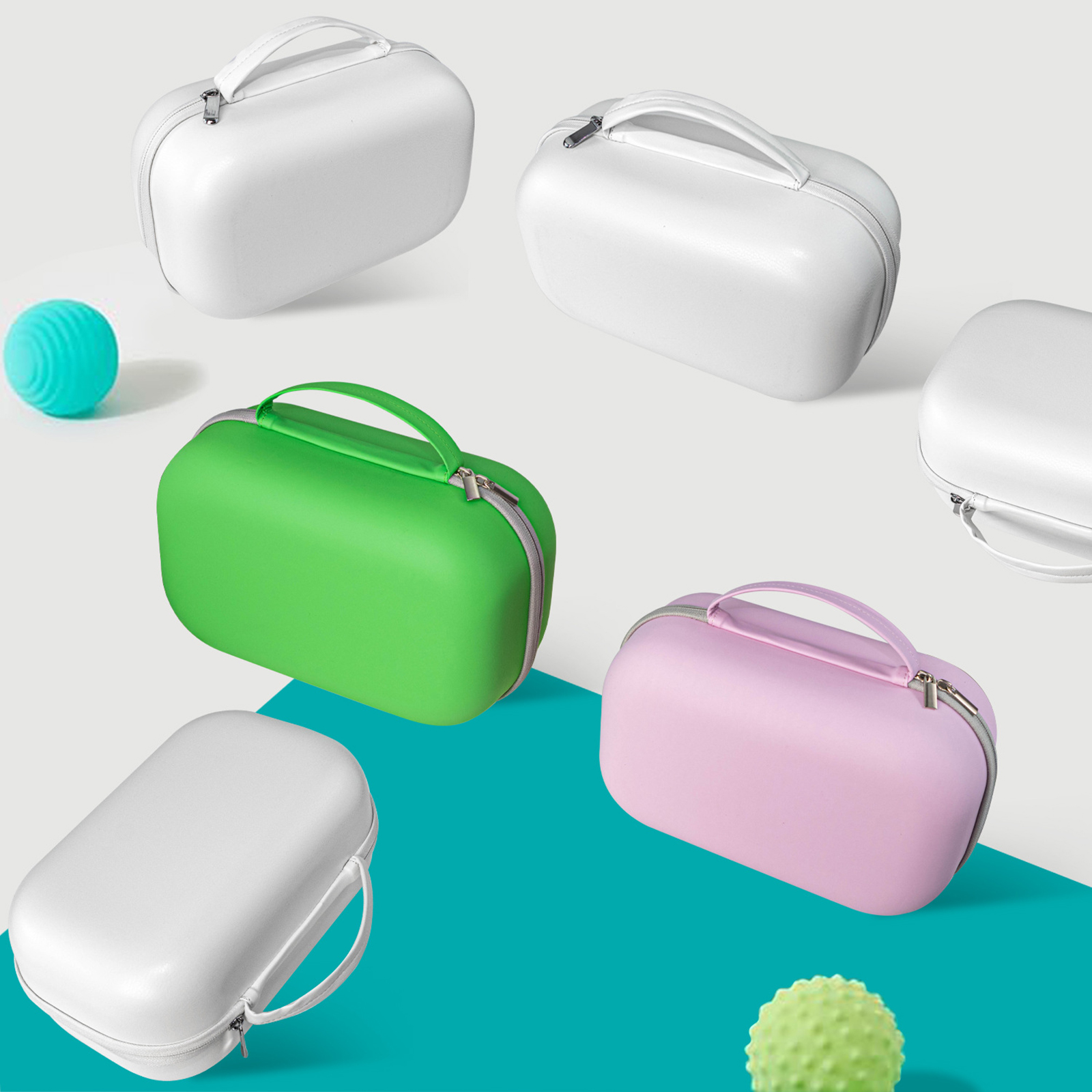 Hard Shell Travel Case for Breast Pumps, Portable Storage Handbag with Well Organized Compartments Enjoy Easy Access