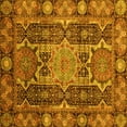thumbnail image 1 of Ahgly Company Indoor Square Abstract Yellow Modern Area Rugs, 8' Square, 1 of 4