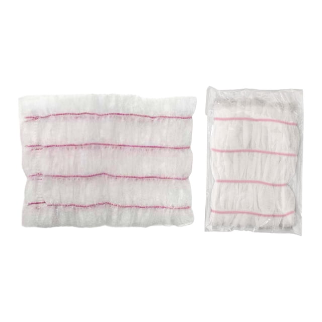 100 diademas faciales de spa para el cuidado de la piel, cómodas de usar para mujeres. Rosa blanco